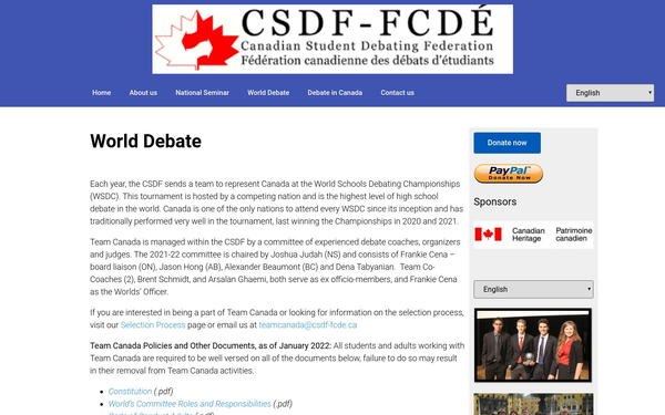 Canada Student Debate Federation